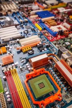 Computer processors CPU concept 스톡 사진