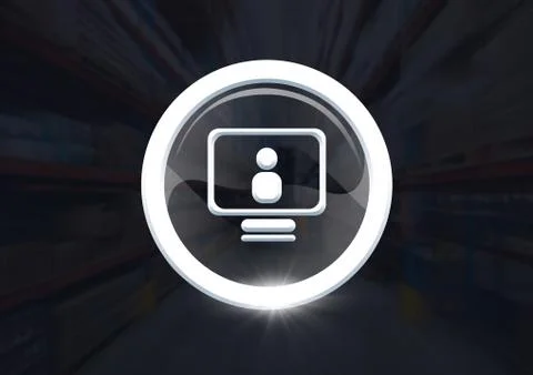 Computer profile icon graphic Stock Photos