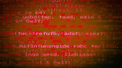 Computer program chaotic code red Stock Footage 59874022