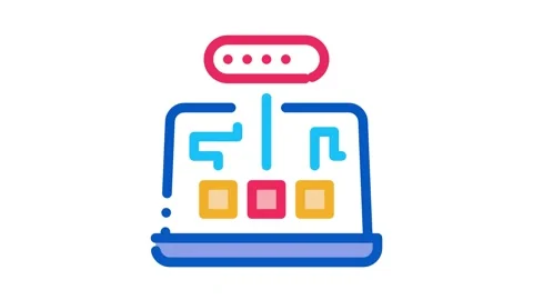 Computer program mistake research Icon Animation Stock Footage 145264568