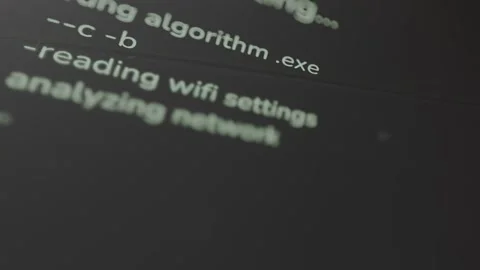 Computer program running a network analysis Stock Footage 329750978