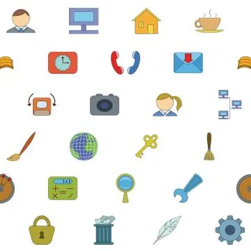 Computer program signs, seamless イラスト素材