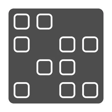 Computer program solid icon, Black bookkeeping concept, application software Stock Illustration