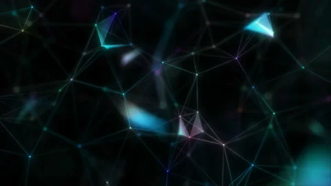 Computer program in virtual space. Seamless loop. Stock Footage 110880867