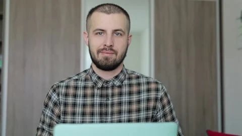 Computer programmer. Information Technology. Work on the computer. The guy wo 스톡 동영상 192459519