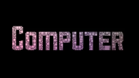 Computer Programmer Pixelated Text Changing Looping Grid With Glitch Effect Stock Footage 113882347