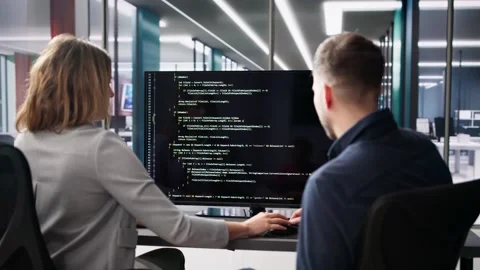 Computer Programmer Using Development Software Stock Footage 267280270