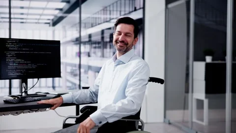 Computer Programmer Writing Program Code On Computer Stock Footage 262898821