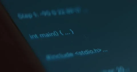 Computer programming code close up Stock Footage 323387892