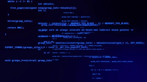 Computer programming code program cyber security information Stock Footage 288183243