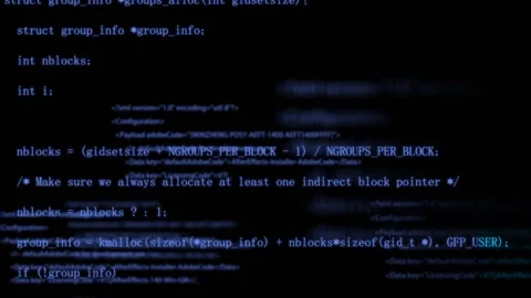 Computer programming code program network security information data Stock Footage 157005921