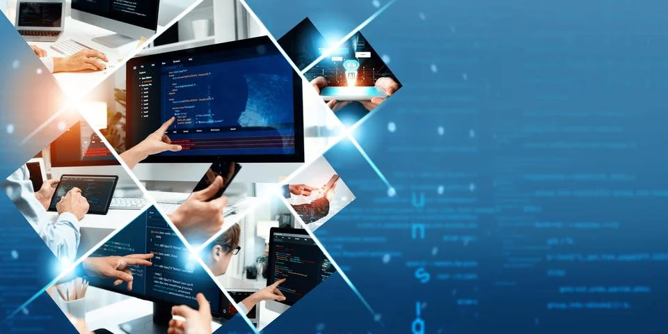 Computer programming, coding and AI artificial intelligence NLP data development 스톡 사진