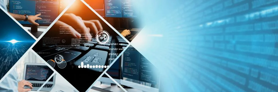 Computer programming, coding and AI artificial intelligence NLP data development Stockfoto's