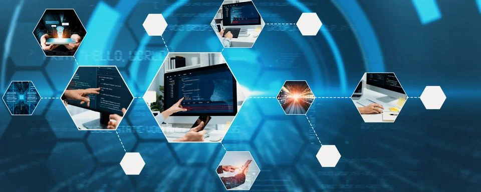 Computer programming, coding and AI artificial intelligence NLP data development 写真素材