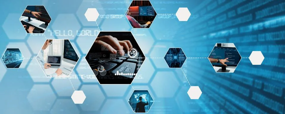 Computer programming, coding and AI artificial intelligence NLP data development 写真素材