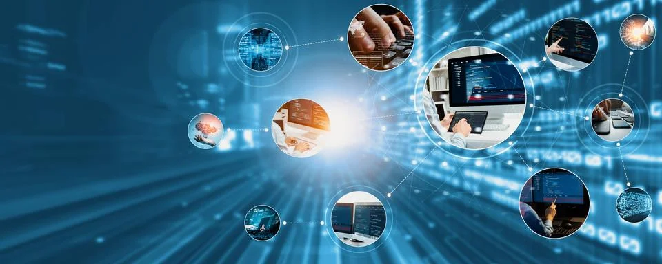 Computer programming, coding and AI artificial intelligence NLP data development 스톡 사진