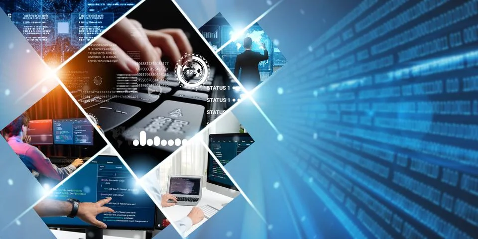 Computer programming, coding and AI artificial intelligence NLP data development 库存照片