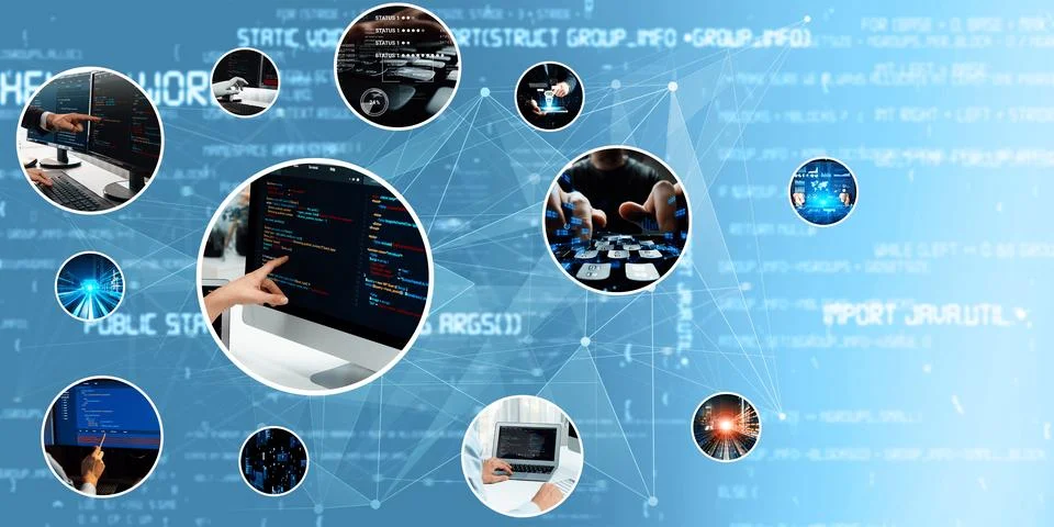 Computer programming, coding and AI artificial intelligence NLP data development 스톡 사진