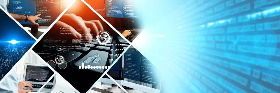 Computer programming, coding and AI artificial intelligence NLP data development Stockfoto's