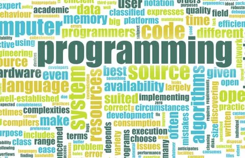 Computer programming Stock Illustration