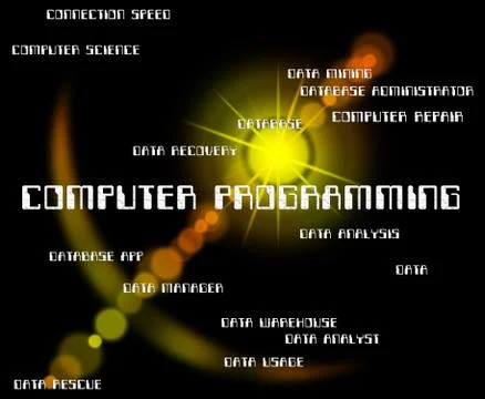 Computer Programming Indicates Software Design And Communication Stock Illustration