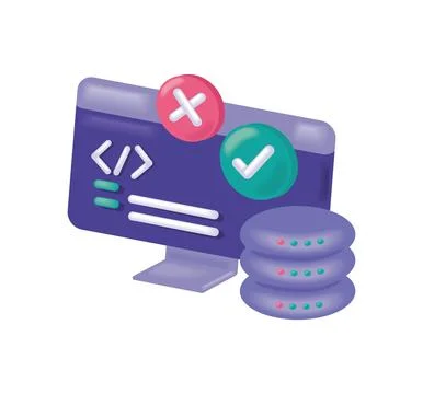 Computer programming or developing software Stock Illustration