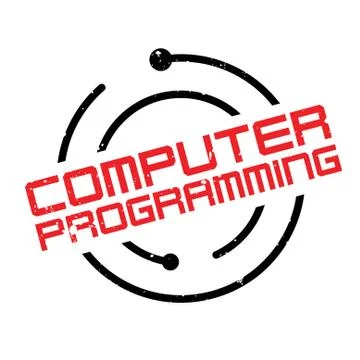 Computer Programming rubber stamp Stock Illustration