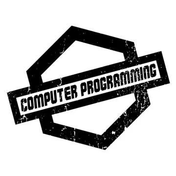 Computer Programming rubber stamp Stock Illustration