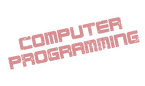 Computer Programming rubber stamp Stock Illustration