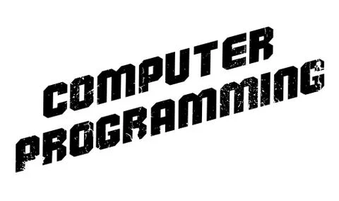 Computer Programming rubber stamp イラスト素材