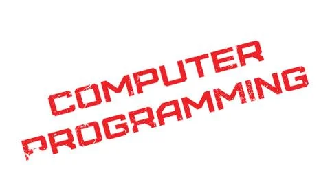Computer Programming rubber stamp Stock Illustration