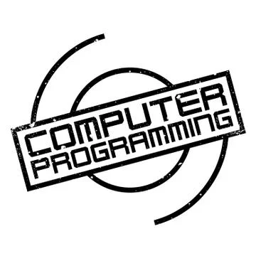 Computer Programming rubber stamp Stock Illustration