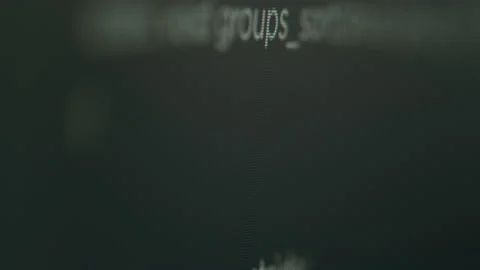 Computer programming software app code and html script to develop database Stock Footage 227618053