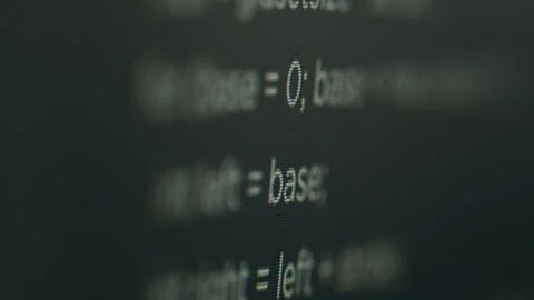 Computer programming software app code and html script to develop database 写真素材