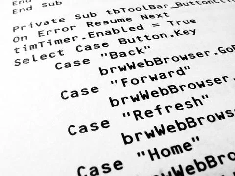 Computer programming Source Code 스톡 사진