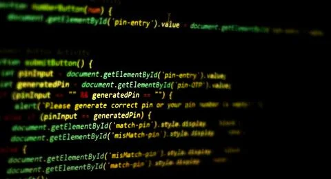 Computer programming source code.Abstract computer script source code . 스톡 사진