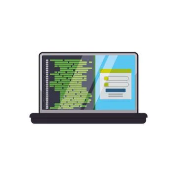 Computer programming technology 스톡 일러스트