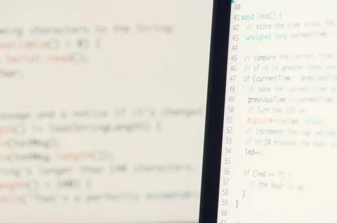 Computer programming theme Stock Photos