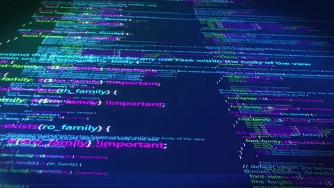 Computer programs and web code Stock Footage 303537305