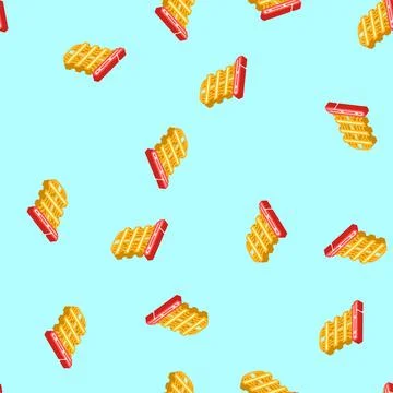 Computer quantum technology isometric icon seamless pattern Illustrazione stock