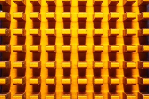 Computer radiator abstract macro background. processor cooling system Stock Photos