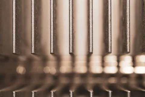 Computer radiator abstract macro background. processor cooling system. mother Stock Photos