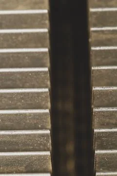 Computer radiator abstract macro background. processor cooling system. mother Stock Photos