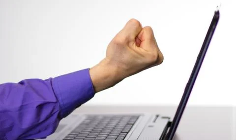 Computer Rage 写真素材