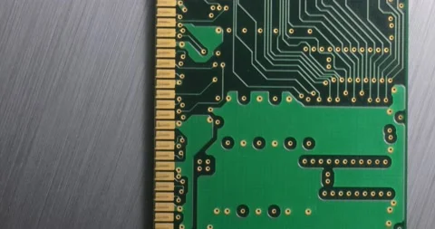 Computer ram chip background Stock Footage 135976888