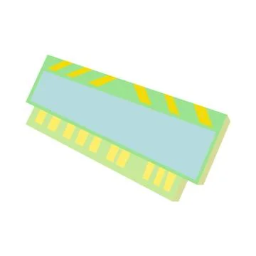 Computer ram icon, cartoon style Stock Illustration