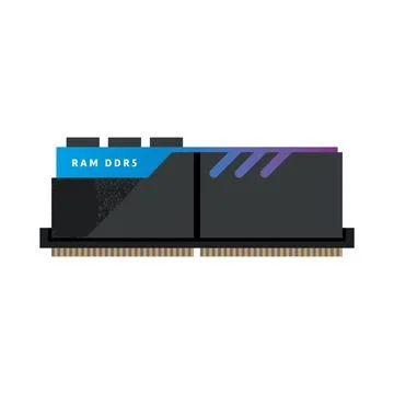 Computer ram icon Stock Illustration