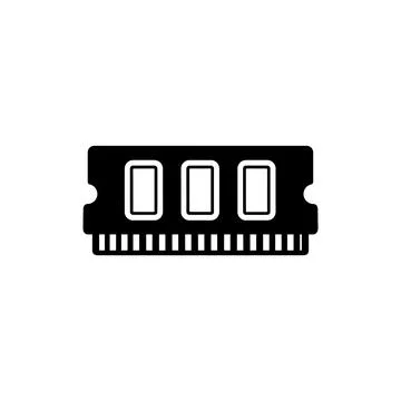 Computer RAM Memory Module Hardware Icon イラスト素材