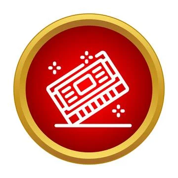 Computer ram memory module icon technology concept Illustrazione stock