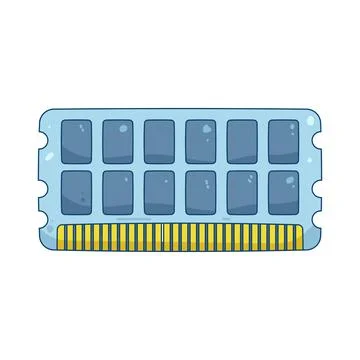 Computer RAM module Stock Illustration